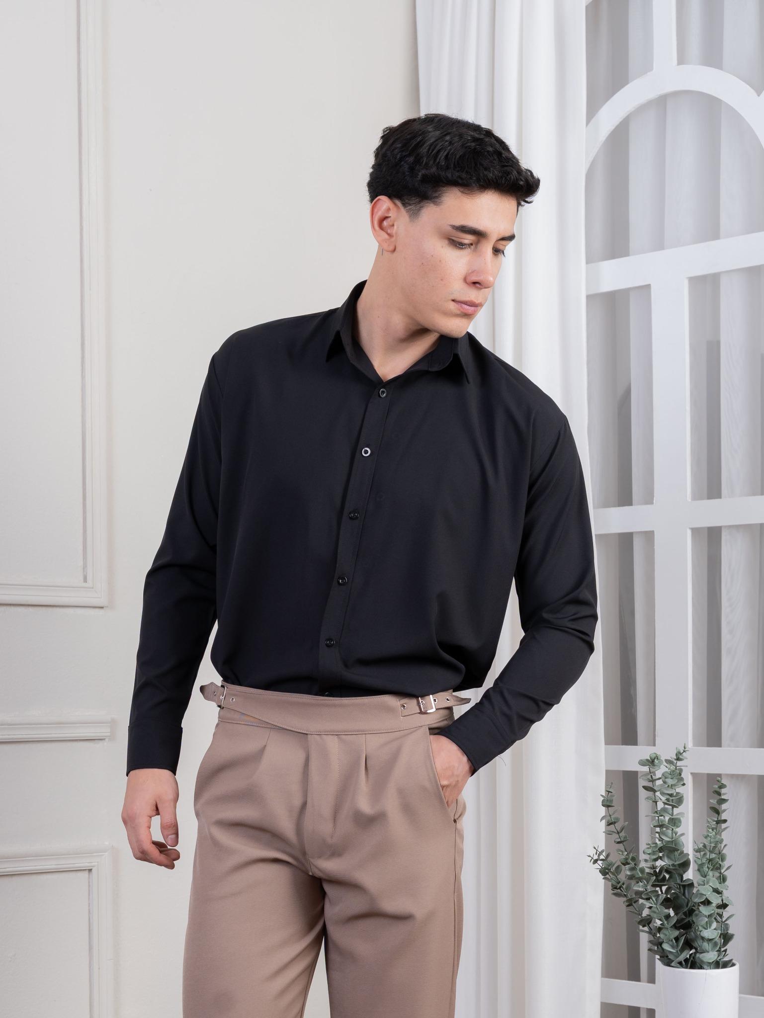 Camisa seda Mate